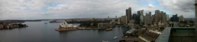 Panorama, top of Harbour Bridge