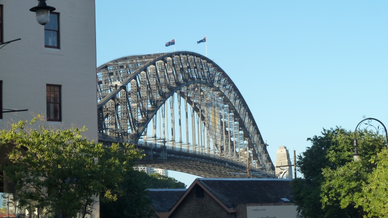 Harbour bridge before firework